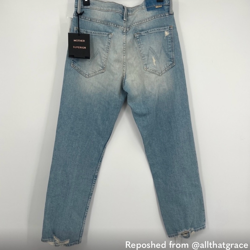 MOTHER The Tomcat High Rise Cropped Straight Jeans Size 30 NWOT